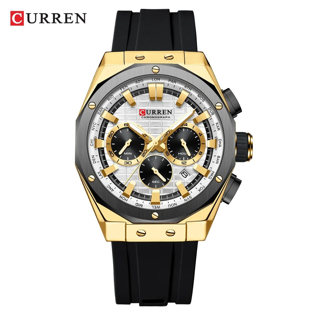 Reloj Cronógrafo Imponente Curren 8464 para Hombre