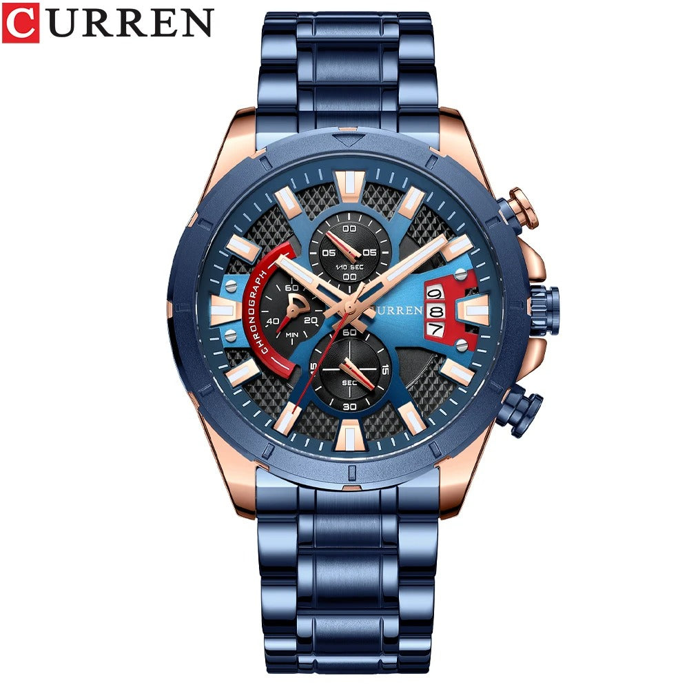 Reloj Cronógrafo Imponente Curren 8401 para Hombre